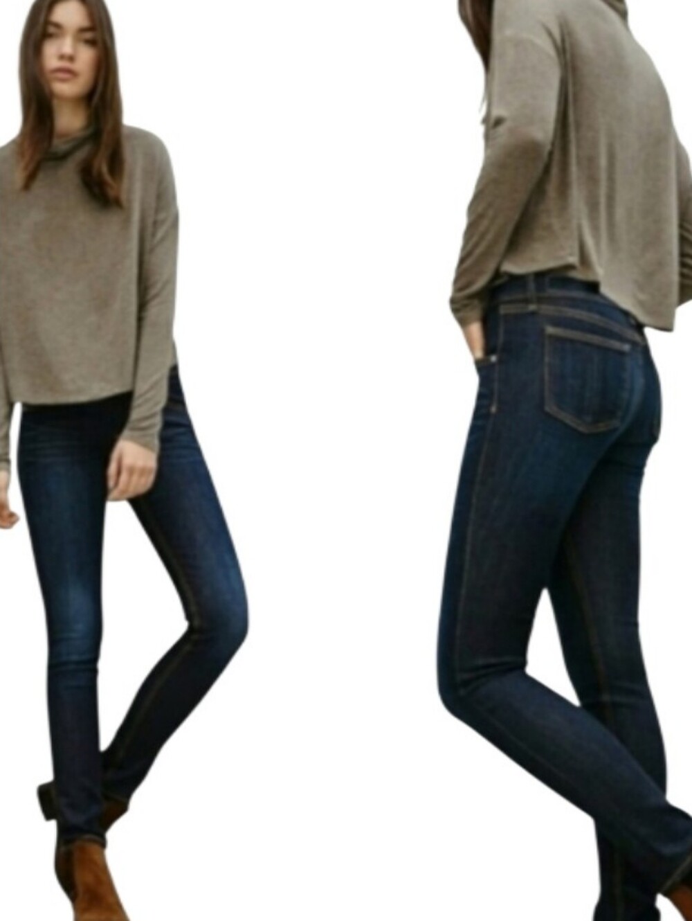 Rag & Bone High-Rise 10" Skinny Denim Jeans